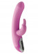 Розовый вибратор NOVA RABBIT с клиторальным зайчиком - 23,5 см.