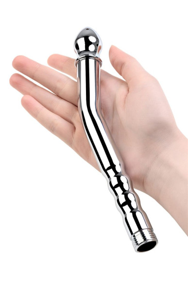 Металлический анальный душ с тремя насадками Металлический анальный душ с тремя насадками
