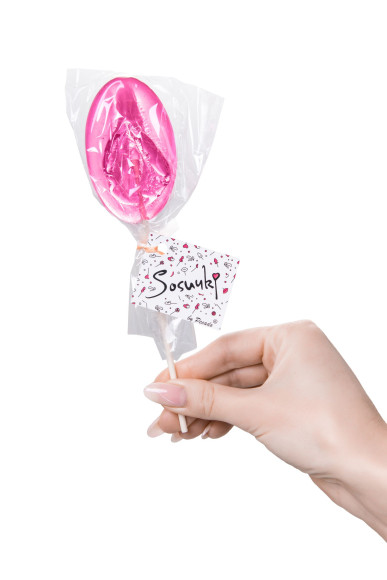 Леденец в форме вагины со вкусом айриш крим - 50 гр.