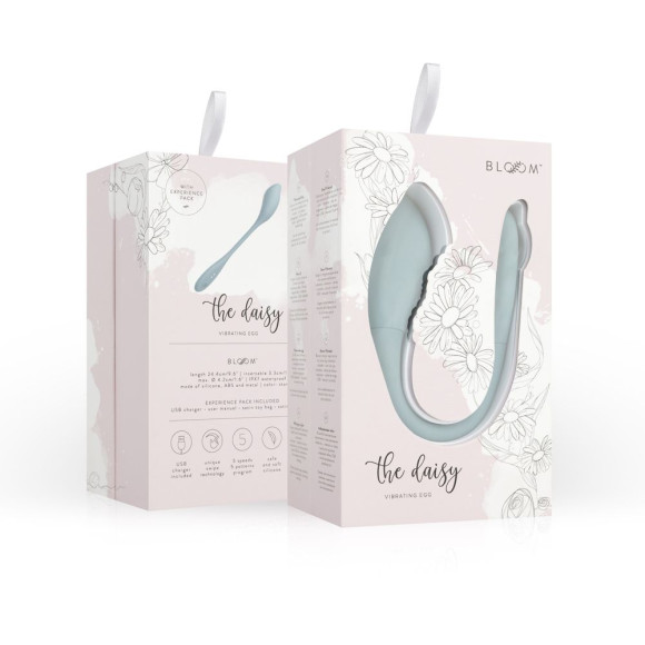 Голубое виброяйцо The Daisy