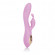 Сиреневый вибромассажер со стимуляцией клитора Katharine - 21 см.