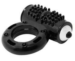 Черное эрекционное кольцо с 10 режимами вибрации Черное эрекционное кольцо с 10 режимами вибрации