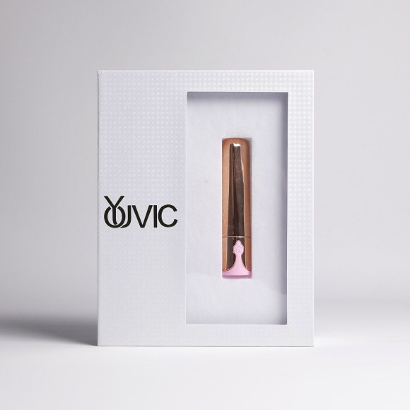 Золотистая перезаряжаемая вибропуля - 9,5 см.