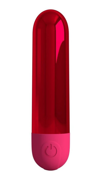 Красная перезаряжаемая вибропуля Kiwi