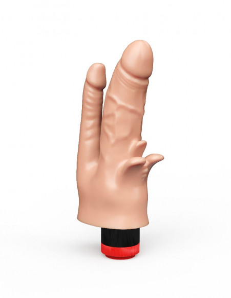 Двойной анально-вагинальный гелевый вибратор - 17 см. Двойной анально-вагинальный гелевый вибратор - 17 см.