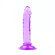 Фиолетовый анальный фаллоимитатор на присоске - 12 см.
