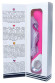 Розовый вибратор для массажа точки G - 20 см.