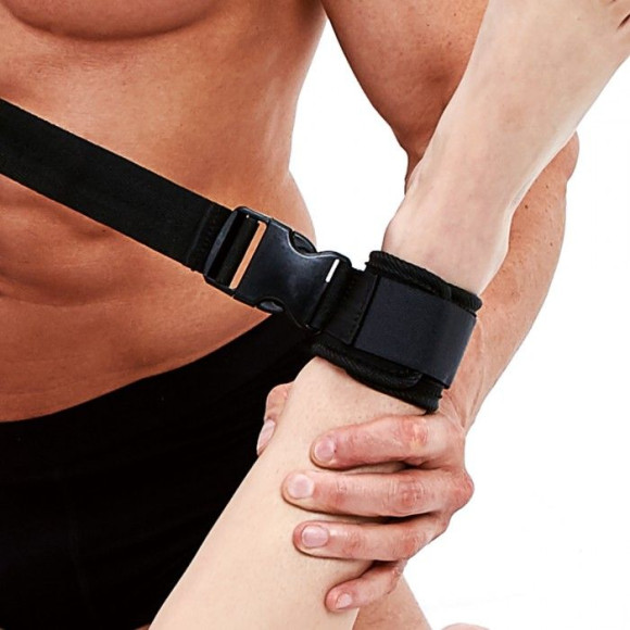 Черные фиксаторы для рук или ног G-Spot Pal Черные фиксаторы для рук или ног G-Spot Pal