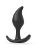 Черный анальный стимулятор - 9,2 см.