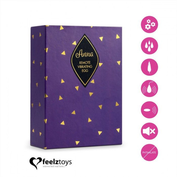 Розовое виброяйцо на радиоуправлении Anna Vibrating Egg Remote Розовое виброяйцо на радиоуправлении Anna Vibrating Egg Remote