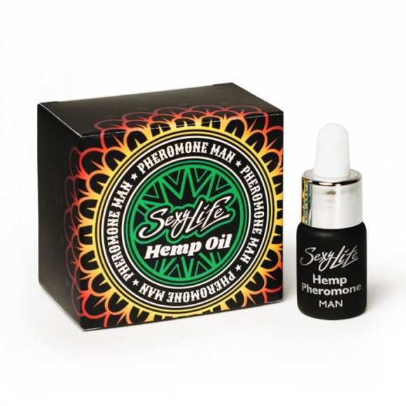Ароматическое масло с феромонами Sexy Life HEMPOIL man - 5 мл. Ароматическое масло с феромонами Sexy Life HEMPOIL man - 5 мл.