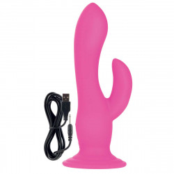 Розовый двухголовый вибратор-насадка Rechargeable Love Rider Wireless Pleaser - 19 см. Розовый двухголовый вибратор-насадка Rechargeable Love Rider Wireless Pleaser - 19 см.