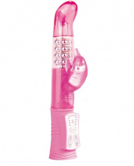 Розовый перезаряжаемый вибратор Rechargeable Dolphin с дельфинчиком - 22 см. Розовый перезаряжаемый вибратор Rechargeable Dolphin с дельфинчиком - 22 см.