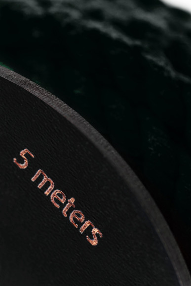 Черная веревка для шибари на катушке - 5 м.