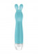Бирюзовый вибратор с ушками Lena - 17,2 см.