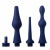 Набор из 3 универсальных насадок для анального душа Universal 3 Piece Silicone Enema Attachment Set