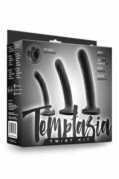 Набор из 3 стимуляторов со спиралевидным рельефом Twist Kit