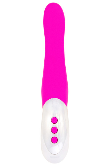 Лиловый пульсирующий массажер - 26 см. Лиловый пульсирующий массажер - 26 см.