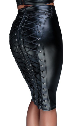 Юбка-карандаш со шнуровками сзади Юбка-карандаш со шнуровками сзади