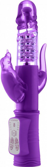 Фиолетовый вибратор Tarzan 2.0 с отростками для дополнительной стимуляции - 23,9 см. Фиолетовый вибратор Tarzan 2.0 с отростками для дополнительной стимуляции - 23,9 см.
