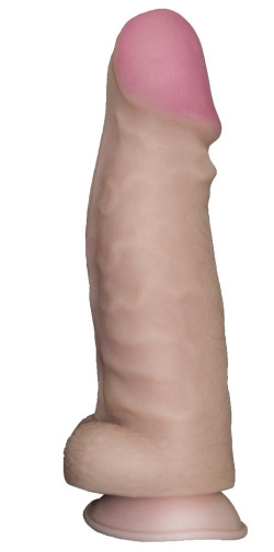 Реалистичный супергигант на присоске - 28 см. Реалистичный супергигант на присоске - 28 см.