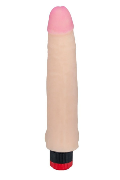 Реалистичный вибромассажёр из приятного на ощупь материала - 25,4 см. Реалистичный вибромассажёр из приятного на ощупь материала - 25,4 см.