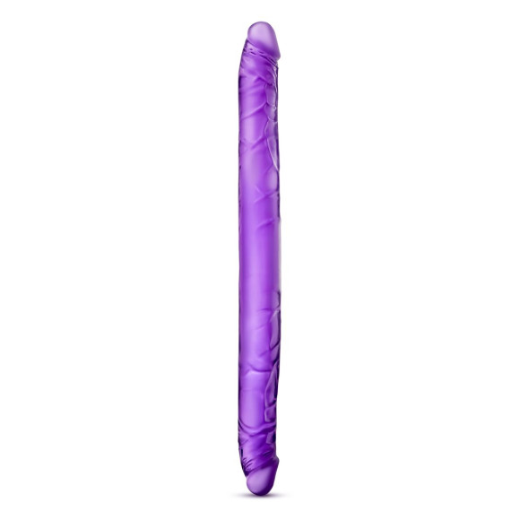 Фиолетовый двусторонний фаллоимитатор B Yours 16  Double Dildo - 40,6 см.