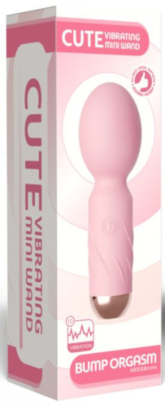 Нежно-розовый мини-вибратор Cute mini Wand