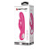Розовый вибромассажер с клиторальным отростком Carina - 19 см.