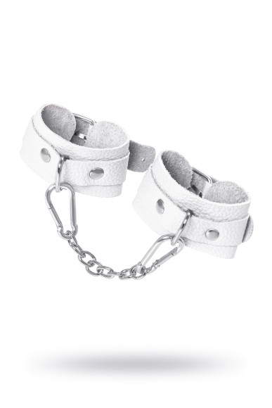 Белые узкие наручники-браслеты со скруглёнными углами