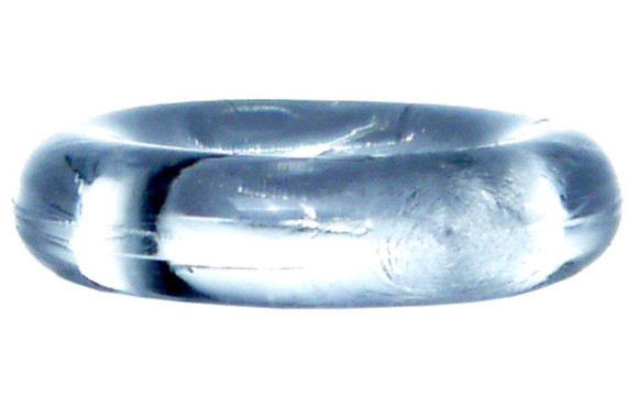 Прозрачное эрекционное кольцо без рельефа