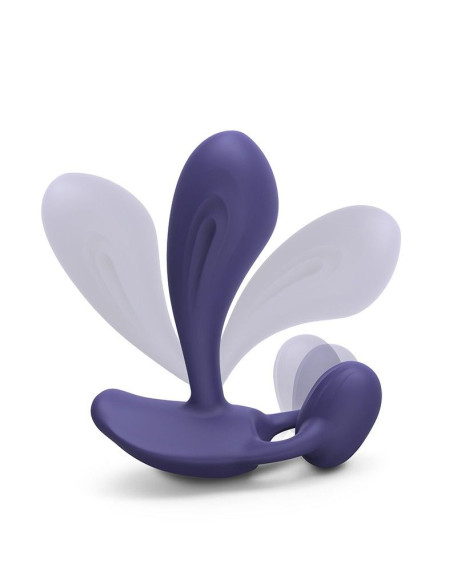 Темно-синий вибромассажер Witty P&G Vibrator with Remote Control