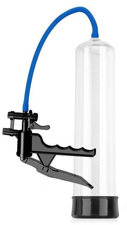 Прозрачная вакуумная помпа Sex Expert с ручным насосом Прозрачная вакуумная помпа Sex Expert с ручным насосом