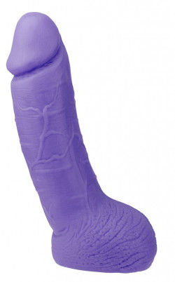 Фиолетовый дилдо с венозным узором XSKIN 6 PVC DONG - 15 см. Фиолетовый дилдо с венозным узором XSKIN 6 PVC DONG - 15 см.
