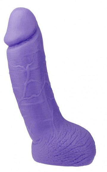 Фиолетовый дилдо с венозным узором XSKIN 6 PVC DONG - 15 см. Фиолетовый дилдо с венозным узором XSKIN 6 PVC DONG - 15 см.