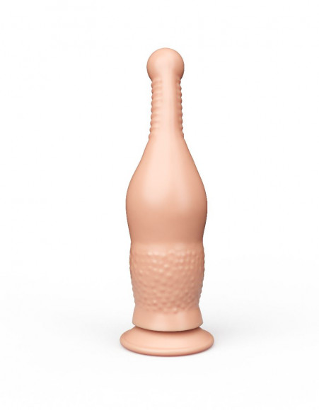 Анальный телесный стимулятор на присоске - 19,5 см.