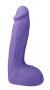 Фиолетовый фаллоимитатор-массажер XSKIN 7 PVC DONG - 18 см.