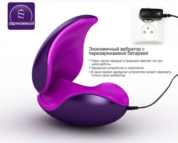 Фиолетовый вибратор для пары 2 в 1 ZINI DEUX Фиолетовый вибратор для пары 2 в 1 ZINI DEUX