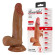 Реалистичный фаллоимитатор-мулат Zebulon - 19,4 см.