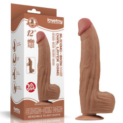 Коричневый фаллоимитатор 12 King Sized Sliding Skin Dual Layer Dong - 31 см. Коричневый фаллоимитатор 12 King Sized Sliding Skin Dual Layer Dong - 31 см.