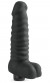 Чёрный реалистичный вибратор Real feel №13 - 21 см.