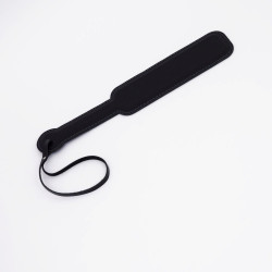 Черный кожаный паддл - 40 см.