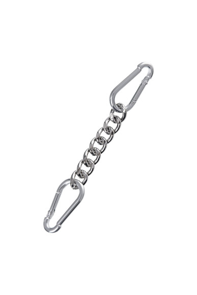 Черные кожаные наручники с двумя ремнями и контрастной строчкой