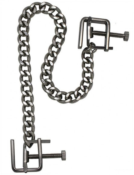 Серебристые винтовые зажимы для груди