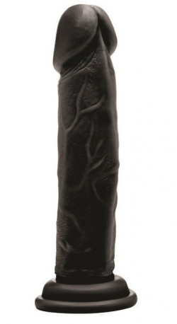 Чёрный фаллоимитатор Realistic Cock 8 Чёрный фаллоимитатор Realistic Cock 8