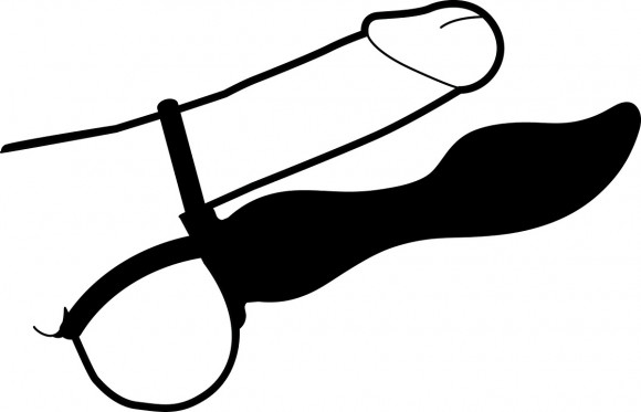 Фиолетовая насадка на пенис Extra Treasure