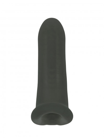 Черный фаллоудлинитель Striker - 13,5 см. Черный фаллоудлинитель Striker - 13,5 см.