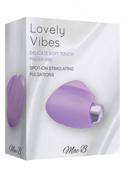 Фиолетовый вибратор Soft Touch Finger Vibe - 6.5 см.