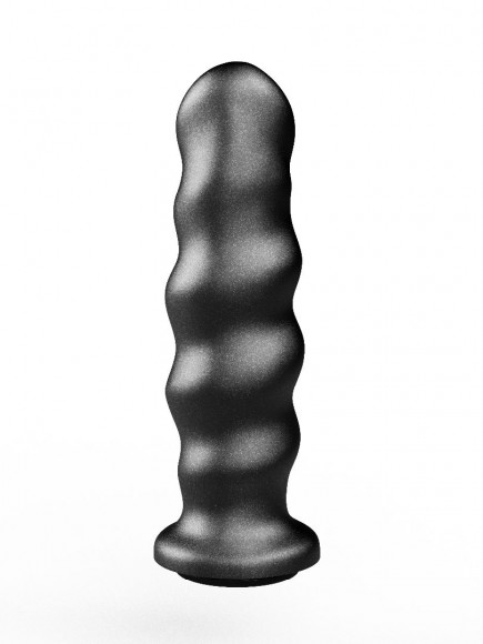 Черная насадка на трусики харнесс Platinum - 16 см. Черная насадка на трусики харнесс Platinum - 16 см.