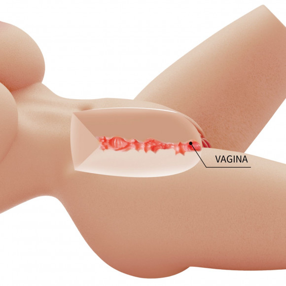 Телесный мастурбатор-торс Lily